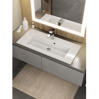 Раковина для ванной 80 см, Uperwood Aurora, белая глянцевая