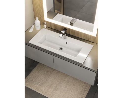 Раковина для ванной 80 см, Uperwood Aurora, белая глянцевая