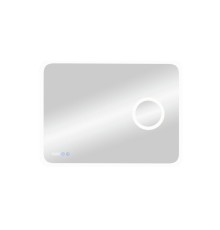 Зеркало Континент Bliss 800х600 с подсветкой с сенсорным выключателем с увеличительным зеркалом с подогревом с часами