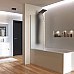 Душевая панель Taliente A06, алюминий, 140x22см, черный, каскадный излив, верхний каскад