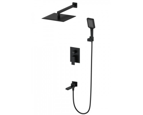 Душевая система встраиваемая Wonzon&Woghand, Черный матовый