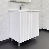 Тумба с раковиной Comforty Лима-70 белый матовый Como 70