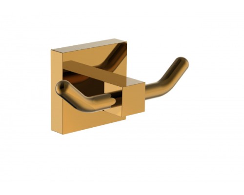 Двойной крючок для ванной Wonzon&Woghand, Темное золото