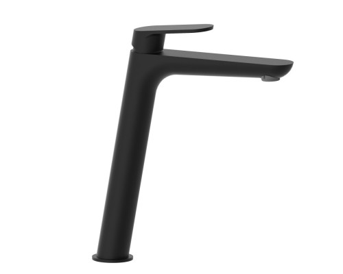 Высокий однорычажный смеситель для раковины AQG Beta, черный матовый
