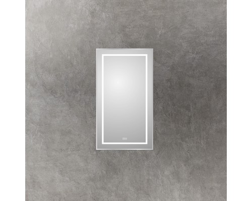 Зеркало BelBagno Kraft 50 SPC-KRAFT-500-900-LED-TCH-WARM с подсветкой Сатин с сенсорным выключателем и подогревом