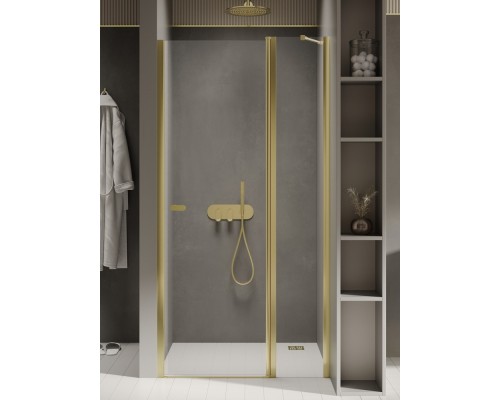 Дверь в нишу NEW TRENDY NEW SOLEO LIGHT GOLD 110x195 светлое золото