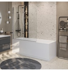 Шторка на ванну Cezares ECO-V-21-120/140-C-Cr