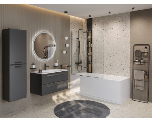 Шторка на ванну Cezares ECO-V-21-120/140-C-Cr