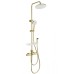 Душевая система с гигиеническим душем и термостатом Wonzon&Woghand, Брашированное золото