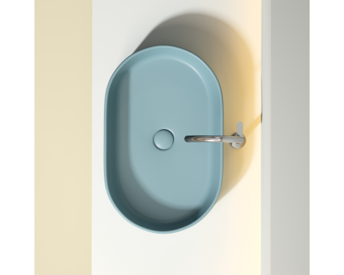 Чаша накладная овальная Ceramica Nova Element 60x38 Зеленый Матовый