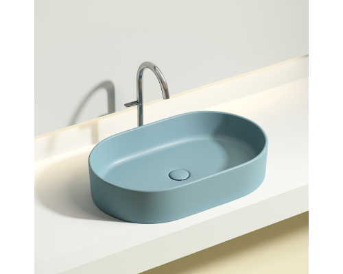 Чаша накладная овальная Ceramica Nova Element 60x38 Зеленый Матовый