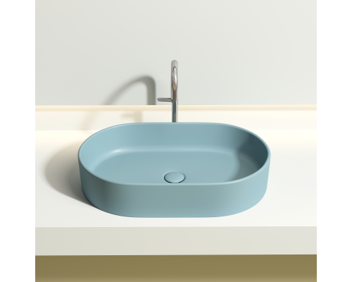 Чаша накладная овальная Ceramica Nova Element 60x38 Зеленый Матовый