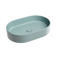 Чаша накладная овальная Ceramica Nova Element 60x38 Зеленый Матовый