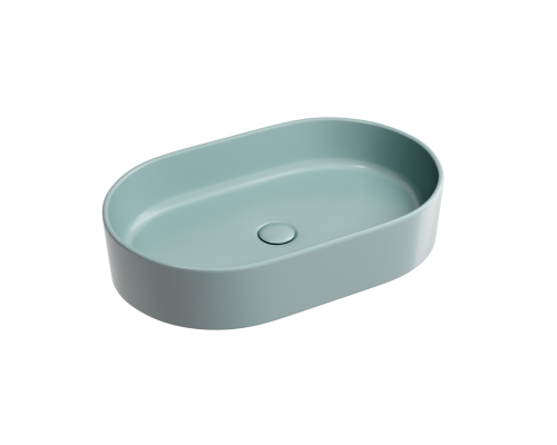 Чаша накладная овальная Ceramica Nova Element 60x38 Зеленый Матовый