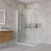 Душевая перегородка BelBagno Kraft 110 KRAFT-L-1-110-C-Cr профиль Хром стекло прозрачное