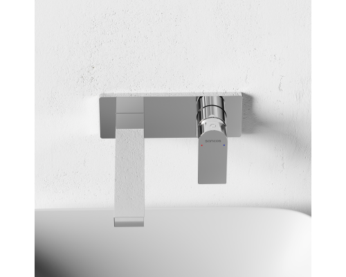 Смеситель для раковины SANCOS Studio c внутренней частью, хром, SC9017CH