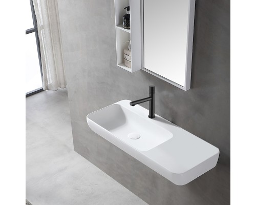 Смеситель для раковины Vincea Groove VBF-4G1MB черный