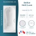 Ванна чугунная Delice Haiti Luxe 150х80 с отверстиями под ручки и антискользящим покрытием