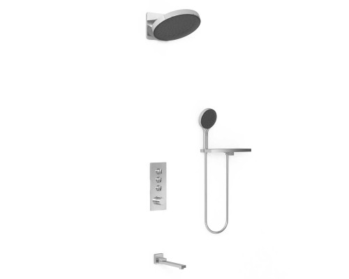 Душевой комплект Vincea VSFW-433TI3RCH встраиваемый, термостат, трехрежимный, хром
