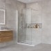 Душевая перегородка BelBagno Kraft 100 KRAFT-L-1-100-C-Cr профиль Хром стекло прозрачное