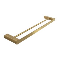 Полотенцедержатель Cezares Stylus STYLUS-THD-60-BORO двойной Брашированное золото