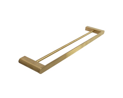 Полотенцедержатель Cezares Stylus STYLUS-THD-60-BORO двойной Брашированное золото