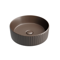 Раковина-чаша накладная Ceramicanova темно-Коричневый матовый 360x360x115