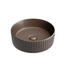 Раковина-чаша накладная Ceramicanova темно-Коричневый матовый 360x360x115