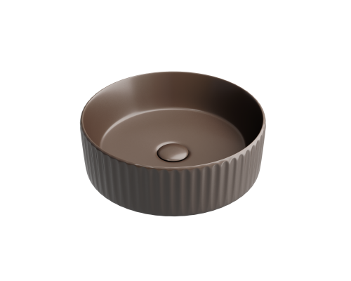 Раковина-чаша накладная Ceramicanova темно-Коричневый матовый 360x360x115