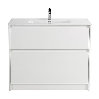 Тумба под раковину BelBagno Kraft 100 KRAFT-1000-2C-PIA-BO Bianco Opaco