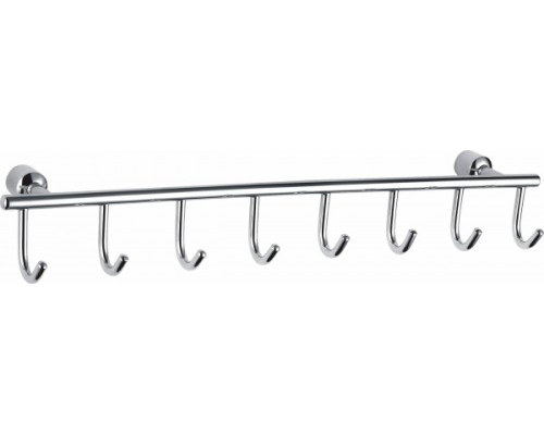 Вешалка с 8 крючками для ванной Wonzon&Woghand, Хром