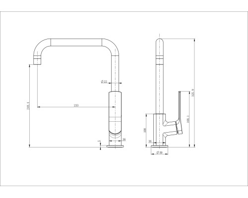 Смеситель для кухни Wonzon&Woghand, Белый матовый