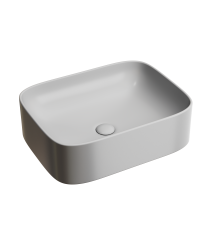 Чаша накладная прямоугольная Ceramica Nova Element 50x38 Серый Матовый