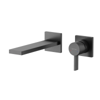 Смеситель для раковины SANCOS Linn c внутренней частью, вороненая сталь, SC9021GG