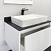 Тумба с раковиной Comforty Марсель-75 белый матовый со столешницей