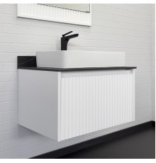 Тумба с раковиной Comforty Марсель-75 белый матовый со столешницей