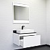 Тумба с раковиной Comforty Марсель-75 белый матовый со столешницей
