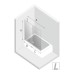 Шторка для ванны NEW TRENDY AVEXA GOLD SHINE 110x150 L золото