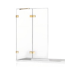 Шторка для ванны NEW TRENDY AVEXA GOLD SHINE 110x150 L золото