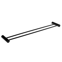 Держатель для полотенец двойной Raiber premium RPB-80002 Graceful, матовый черный