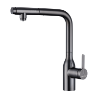 Смеситель для кухни Paulmark Viper Vi213105-GB Черный глянцевый