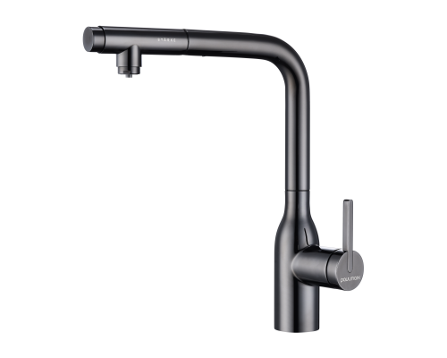 Смеситель для кухни Paulmark Viper Vi213105-GB Черный глянцевый