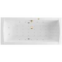 Ванна гидромассажная EXCELLENT Aquaria Lux 180x80 NANO золото