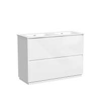 Тумба под раковину SANCOS Libra Floor напольная, 1190х450х840, белый глянец LB120F-2W