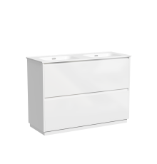 Тумба под раковину SANCOS Libra Floor напольная, 1190х450х840, белый глянец LB120F-2W