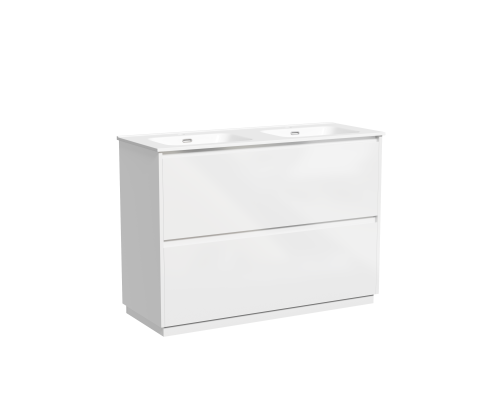 Тумба под раковину SANCOS Libra Floor напольная, 1190х450х840, белый глянец LB120F-2W