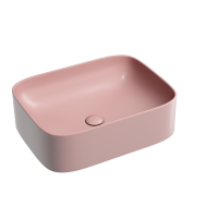 Чаша накладная прямоугольная Ceramica Nova Element 50x38 Розовый Матовый