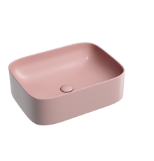 Чаша накладная прямоугольная Ceramica Nova Element 50x38 Розовый Матовый