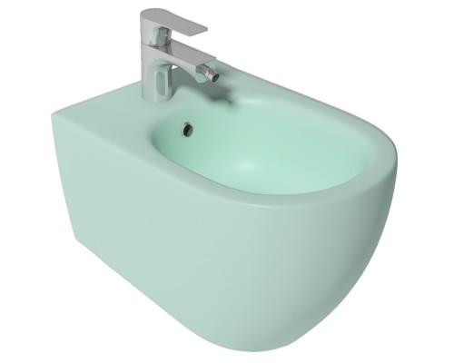 Биде ISVEA Infinity подвесной 365x530x400, мятно-зеленый матовый 10NF41001SV-2T