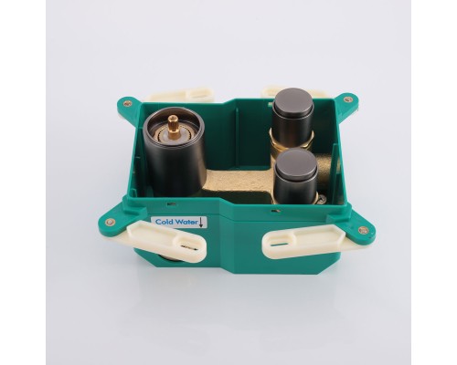 Встраиваемый смеситель для душа Vincea VSCV-421GM двухфункциональный вороненая сталь